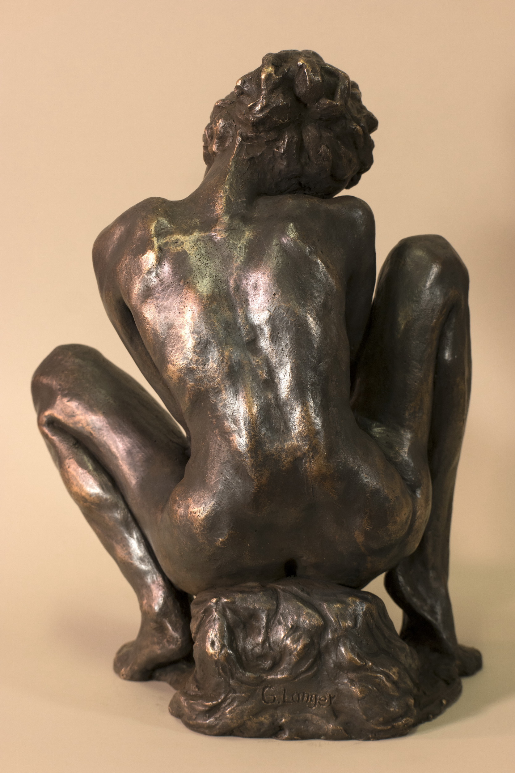 Gunter Langer, Sitzende, 2020, Bronze, 31 x 23 cm
